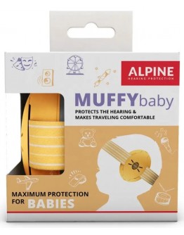 Proteção Auditiva Bebé Alpine Muffy Baby Amarelo