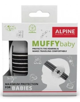 Proteção Auditiva Bebé Alpine Muffy Baby Preto