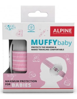 Proteção Auditiva Bebé Alpine Muffy Baby Rosa
