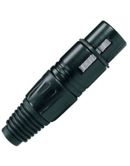 Ficha XLR F Boston XLR-3-FVBK