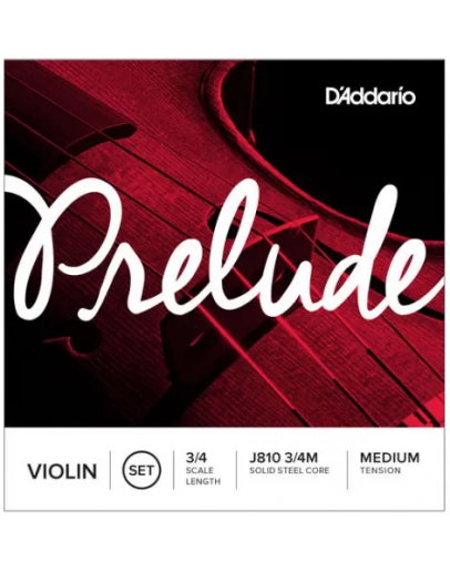 Jogo Cordas Violino DAddario 3/4M J810 Prelude