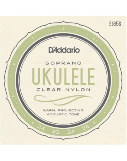 Jogo Cordas Ukulele Soprano EJ65S DAddario