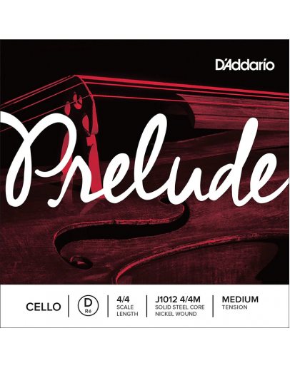 Corda Violoncelo DAddario Prelude J1012 4/4M Ré (D)