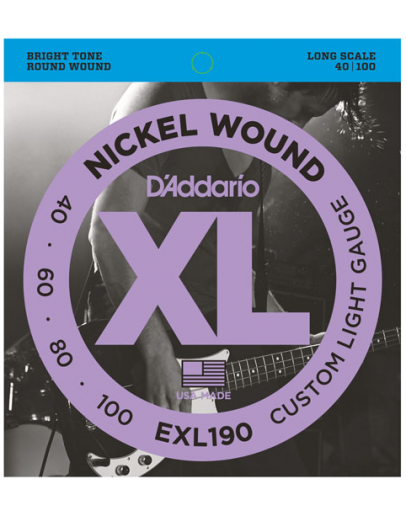 Jogo 4 Cordas Baixo Elétrico DAddario EXL190