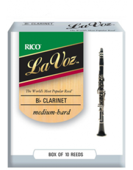 Palhetas Clarinete DAddario La Voz Medium Hard (Cx.10)