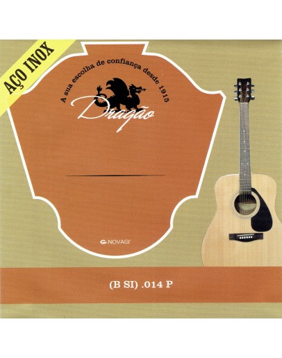 Corda Aço .014P Inox Botão Dragão