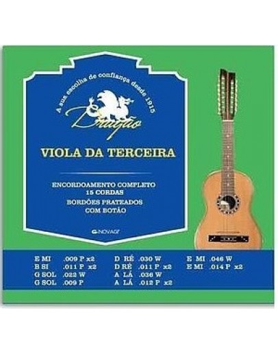 Jogo Cordas Viola da Terceira Dragão Ref.069