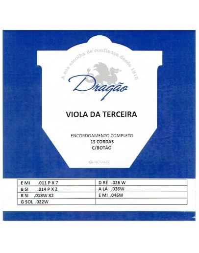 Jogo Cordas Viola da Terceira Dragão Ref.124