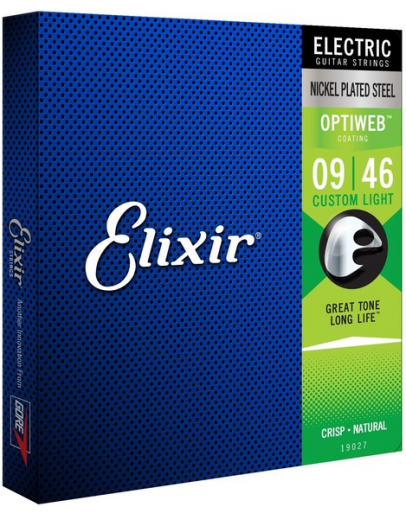 Jogo Cordas Guitarra Elétrica 09|46 Elixir Optiweb