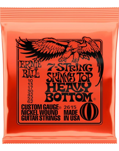 Jogo 7 Cordas Guitarra Elétrica Ernie Ball 2615