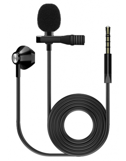 Microfone Lapela com Auscultador FZone KM-03