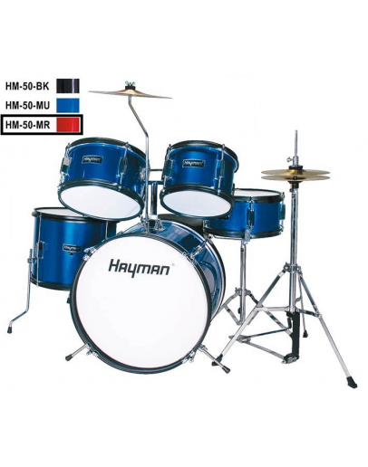 Bateria Júnior Hayman HM-50-MR (Vermelho Metálico)