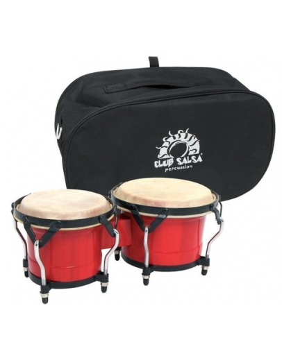 Bongós 6.5" x 7.5" Pure Gewa Club Salsa Vermelho