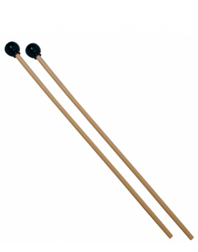 Baquetas Cabeça Borracha Dura Hayman KL-10 (Par)