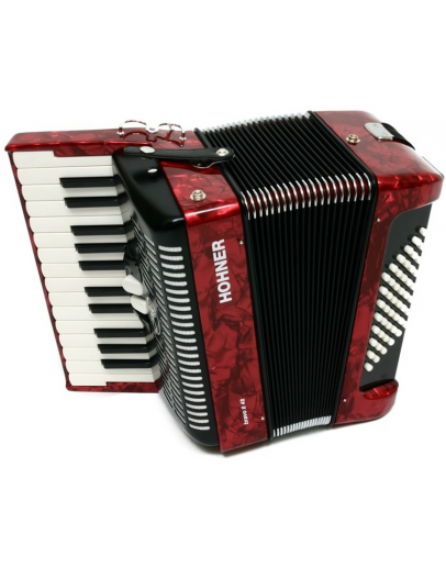 Acordeão Hohner Bravo II 48B Vermelho