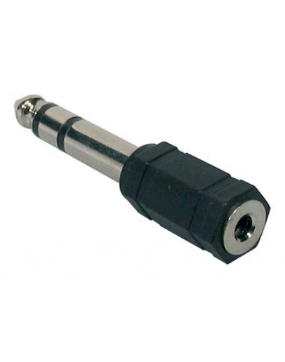 Adaptador Jack F 3.5mm » Jack M 6.35mm Stereo