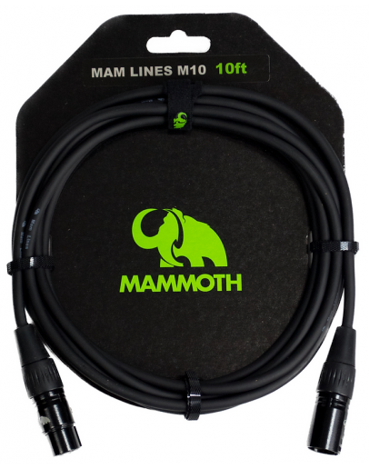 Cabo Microfone 3m Mammoth M10