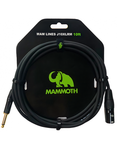 Cabo Microfone 3m Mammoth J10XLRM