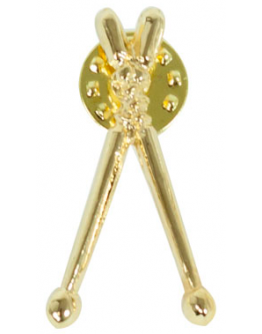 Pin Baquetas Dourado 3.5cm
