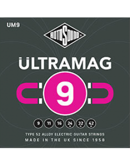 Jogo Cordas Guitarra Elétrica 09|42 Rotosound Ultramag UM9