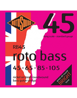 Jogo 4 Cordas Baixo Elétrico Rotosound RB45 45-105