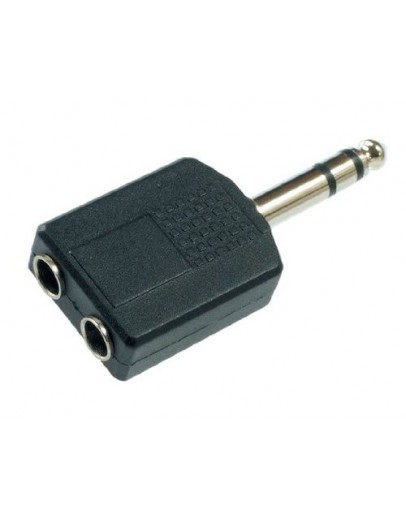 Adaptador Stereo 6.35mm Stagg AC-PMS2PFH