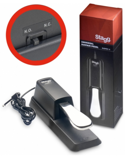 Pedal Sustain Universal Stagg Susped 10