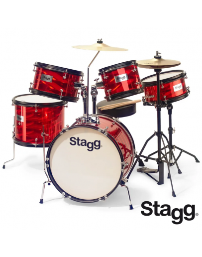 Bateria Júnior Stagg Tim JR 5/16B RD