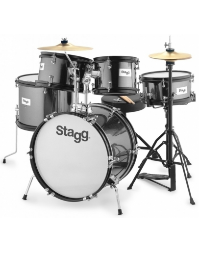 Bateria Júnior Stagg Tim JR 5/16B BK