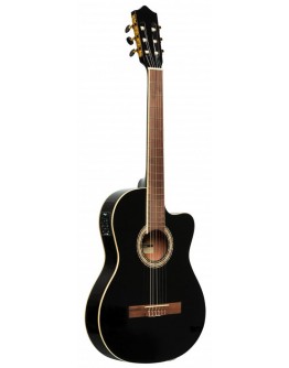 Guitarra Clássica Eletrificada Stagg SCL60 TCE-BLK (Slim Body)