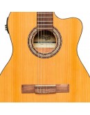 Guitarra Clássica Eletrificada Stagg SCL60 TCE-NAT (Slim Body)