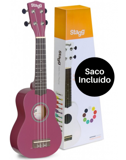Ukulele Soprano Stagg US-VIOLET
