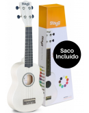 Ukulele Soprano Stagg US-WHITE