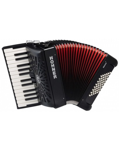 Acordeão Hohner Bravo II 48B Preto