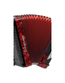 Acordeão Botões E. Soprani Circus 72B Vermelho