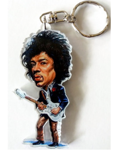 Porta-Chaves Caricatura Jimi Hendrix