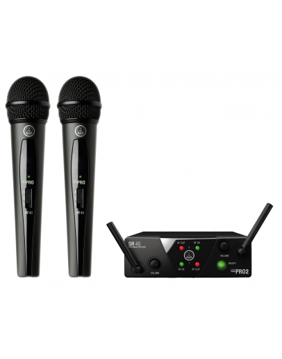Sistema Microfones s/Fios AKG WMS 40 Mini Dual Vocal