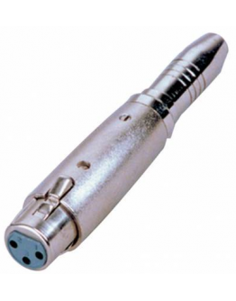 Adaptador XLR F » Jack F 6.35mm Mono