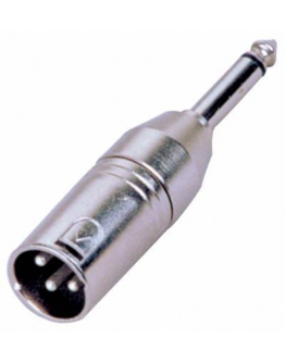 Adaptador XLR M » Jack M 6.35mm Mono