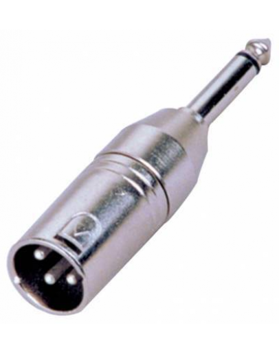 Adaptador XLR M » Jack M 6.35mm Mono
