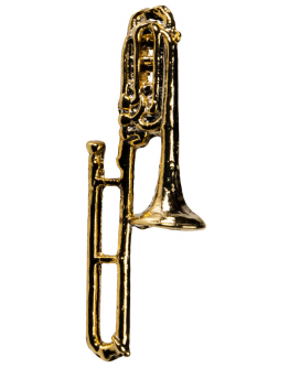 Pin Trombone Dourado 3.3cm