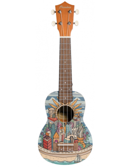 Ukulele Soprano Buenos Aires Bamboo B1E-BA
