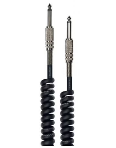 Cabo Instrumento 6m Espiral Yellow Cable